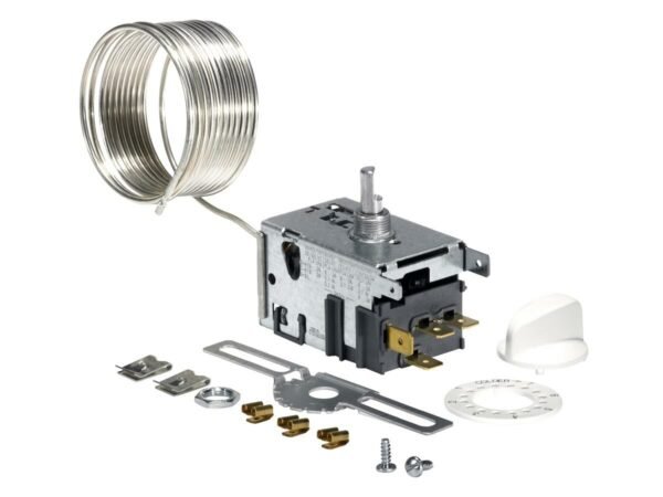 Šaldiklio termoreguliatorius DANFOSS-7, -10/-17°C, -24/-34.5°C, kapiliaro ilgis – 2300mm Šaldytuvų šaldiklių automobilinės buitinės pramoninės šaldymo įrangos dalys