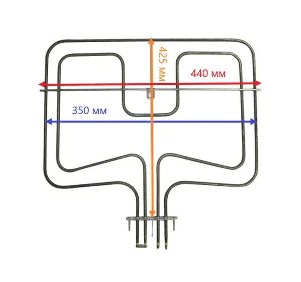 Elektrinės vryklės ELECTROLUX / AEG viršutinis kaitinimas, galia: 2700 W, ilgis: 420 mm, plotis: 428 mm, ilgis flanšas: 100 mm, plotis flanšas: 22 mm, jutiklio ilgis: 64 mm, panardinimo gylis: 355 mm Orkaičių kaitinimo elementai