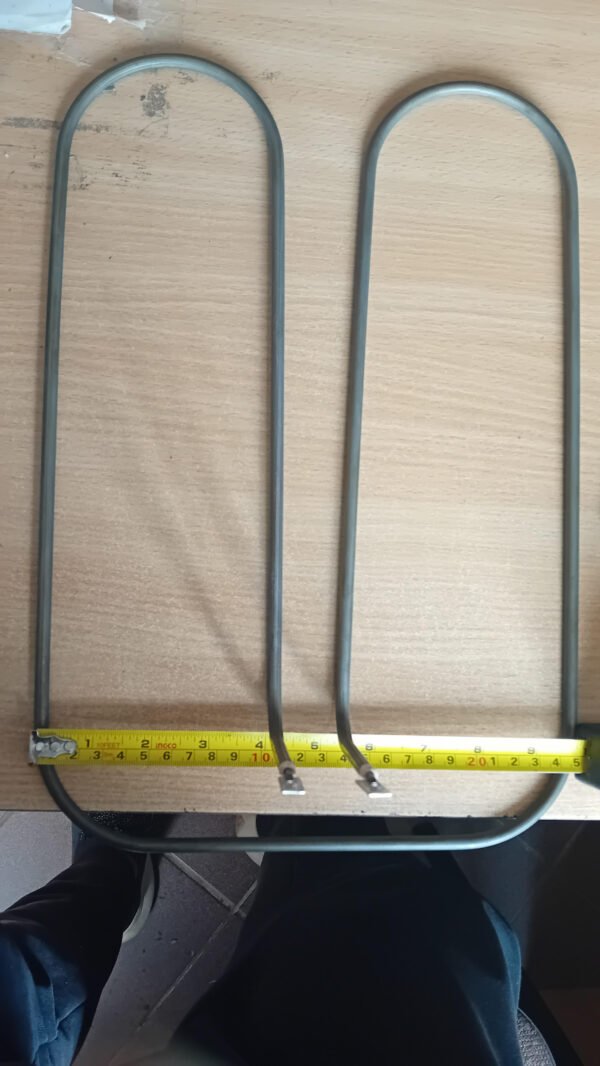 Kaitinimo elementas 1600W, plotis 247mm, ilgis 376mm, aukštis 100mm vamzdelio diametras 6 mm Pramoninės virtuvinės įrangos skalbyklių šaldytuvų šildymo kaitinimo elementai ir kt