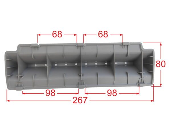 Skalbimo mašinos būgno mentė LG, ilgis – 266mm Skalbimo mašinų mentės