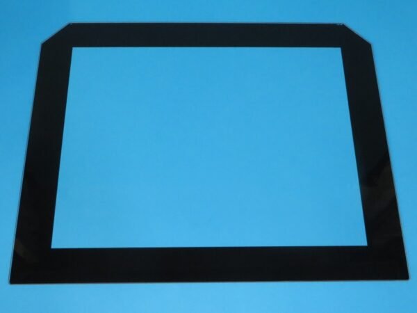 Orkaitės Gorenje vidinis durų stiklas.GLASS-INNER BIO 60 PIRO 9005 Orkaičių durų stiklai ,kaitlenčių stiklokeramikiniai paviršiai