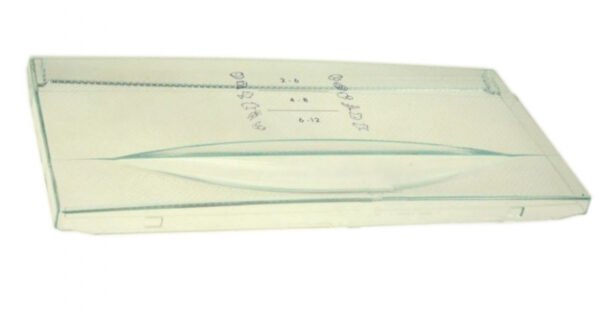 Šaldiklio LIEBHERR viršutinio,apatinio stalčiaus priekinė sienelė, 415x185mm,orig, Buitinių šaldytuvų laikikliai, stalčiai, lentynos ir kitos plastmasinės detalės