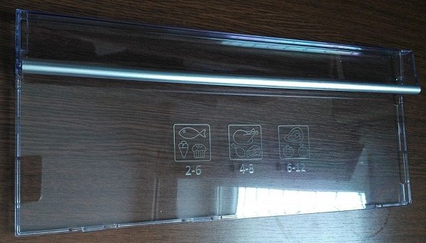 Šaldytuvo ARCELIK / BEKO viršutinė,vidurinė šaldiklio stalčiaus priekinė panelė,190MM Buitinių šaldytuvų laikikliai, stalčiai, lentynos ir kitos plastmasinės detalės