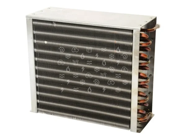 Kondensatorius 0,86 kW, RTV, 273x228x110 mm, vent. 1×200 mm Pramoninių šaldytuvų prapučiami kondensatoriai ir kiti priedai