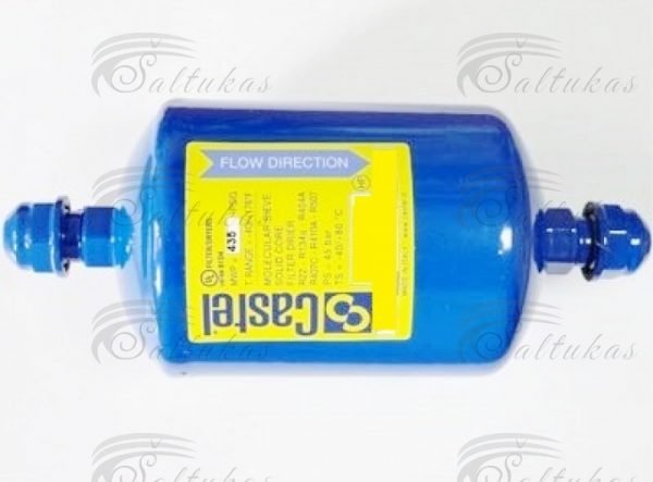 Filtras CASTEL 4208/2, 082, 1/4” SAE, prisukamas Pramoninių šaldytuvų filtrai, jų veržlės
