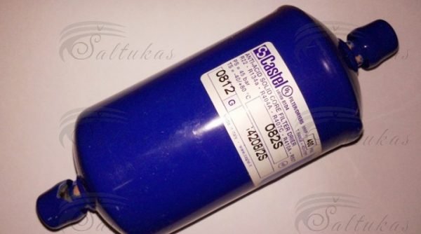 Filtras CASTEL 4208/2S, ANTI-ACID, 082, 1/4” ODS, privirinamas Pramoninių šaldytuvų filtrai, jų veržlės