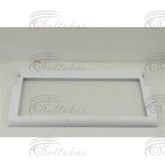 Šaldytuvo WHIRLPOOL/INDESIT viršutinė lentyna 415x320mm Buitinių šaldytuvų laikikliai, stalčiai, lentynos ir kitos plastmasinės detalės