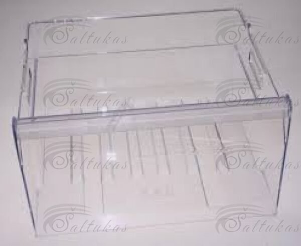 Šaldytuvo WHIRLPOOL/INDESIT šaldiklio vidurinis stalčius Buitinių šaldytuvų laikikliai, stalčiai, lentynos ir kitos plastmasinės detalės