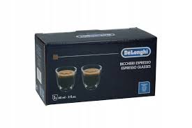 Espresso termo stiklinių rinkinys (2 vnt) DELONGHI, vienos stiklinės talpa – 60ml Kavos aparatų priežiūros priemonės,tepalai ir kitos dalys