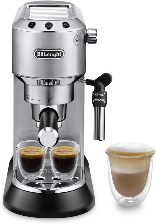 Kavos aparato DELONGHI, SMEG rankenėlė (filtro laikiklis), orig. Kavos aparatų filtrai, sieteliai ir talpos (pieno vandens ir kitos)