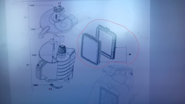 Dulkių siurblio PHILIPS kombinuotas filtras, 17 cm, 14,4 cm, 2,3 cm, turinio vienetai: 1,su rėmeliu komplekte.alternatyva Dulkių siurblių šepečiai, žarnos filtrai,maišeliai,laikikliai antgaliai ratukai,teleskopiniai vamzdžiai ir kt