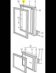 Durų tarpinė SNAIGĖ, 1 vnt, 740x560mm, RF270, RF300, Snaigė 117 modeliams, įstatoma Šaldytuvų durų tarpinės ir kt