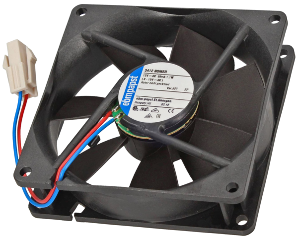 Šaldytuvo LIEBHERR ventiliatorius. VENTILATOR PAPST 3412 NGMER-527 Šaldytuvų No Frost ventiliatoriaus varikliai