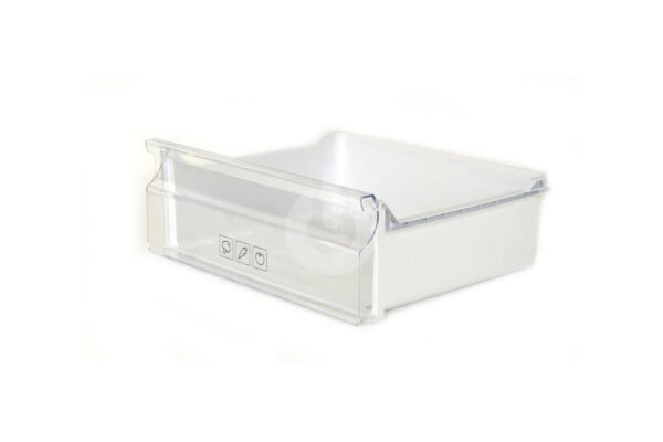 Šaldytuvo SAMSUNG viršutinis daržovių stalčius.480x395xH130/175mm,orig. Buitinių šaldytuvų laikikliai, stalčiai, lentynos ir kitos plastmasinės detalės