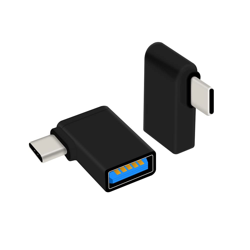 USB -adapteris.USB-C 3.0 ADAPTER, TYPE-A SOCKET, 90 °, OTG, METAL Kompiuterių, planšečių (iPad, Tab) dalys Wi-Fi adapteriai