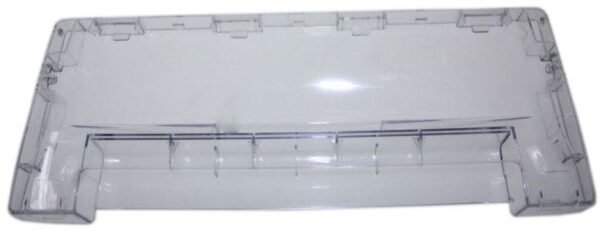 Šaldytuvo WHIRLPOOL/INDESIT priekinė šaldiklio stalčiaus panelė ,414 x 153 mm.1vnt Buitinių šaldytuvų laikikliai, stalčiai, lentynos ir kitos plastmasinės detalės