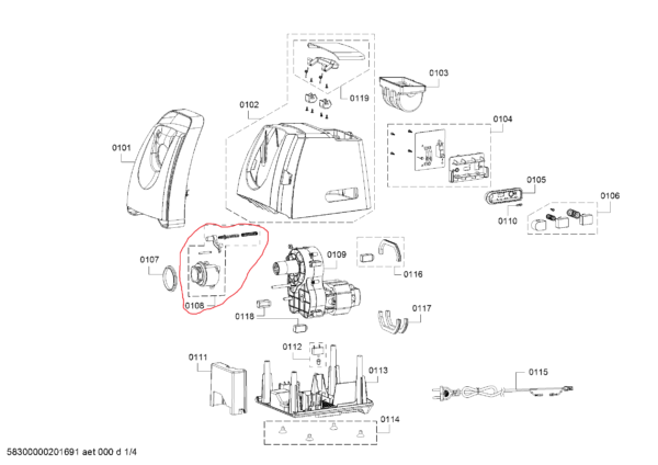 Mėsmalės BOSCH/SIEMENS laikiklis Mėsmalių dalys