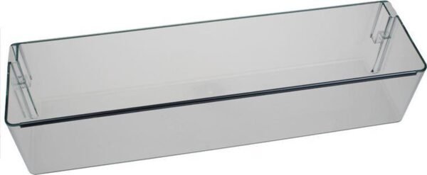 Šaldytuvo MIELE durų apatinė lentynėlė,428 x 94 x 110 mm Buitinių šaldytuvų laikikliai, stalčiai, lentynos ir kitos plastmasinės detalės