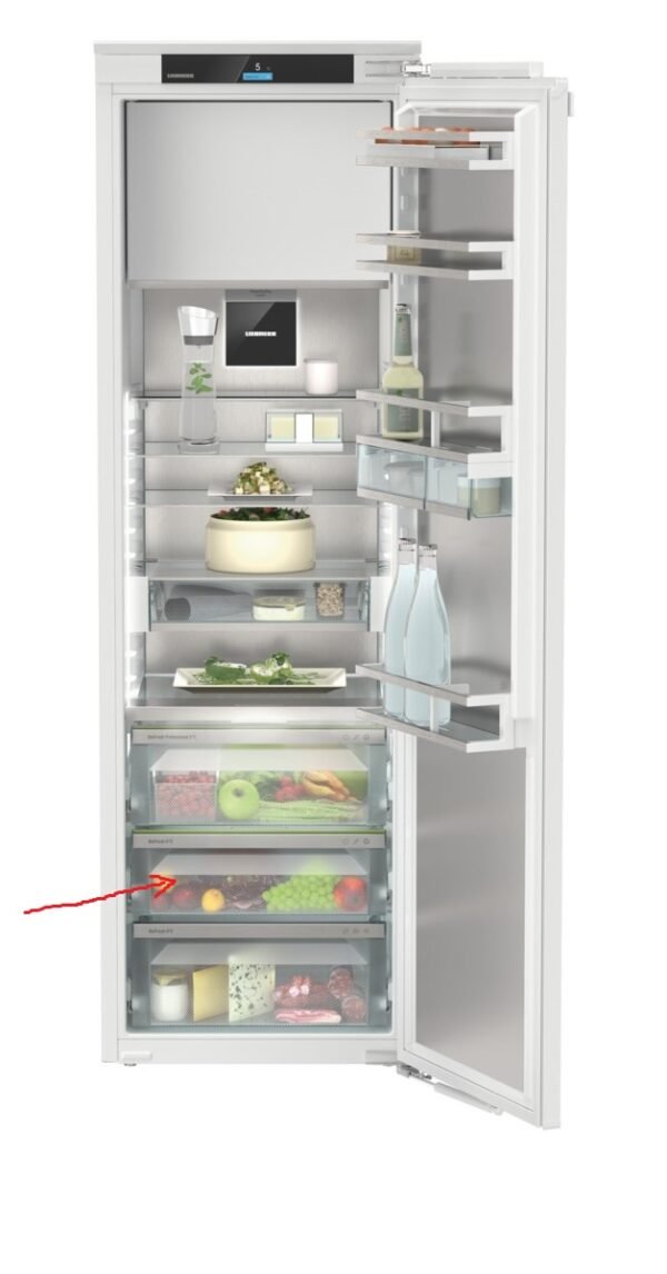 Šaldytuvo LIEBHERR vidurinis stalčius,orig. Buitinių šaldytuvų laikikliai, stalčiai, lentynos ir kitos plastmasinės detalės
