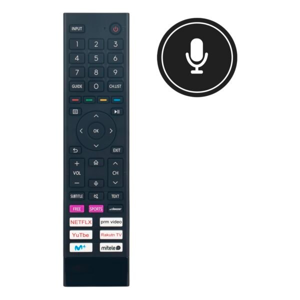 Televizoriaus HISENSE pultelis. REMOTE CONTROL ERF3D80H(0012) Televizorių , vartų oro valdymo pulteliai ir kt dalys