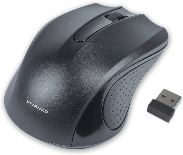 Kompiuterio pelytė.IT-MS RF 1000 USB WIRELESS MOUSE, BLACK, 1000DPI Kompiuterių, planšečių (iPad, Tab) dalys Wi-Fi adapteriai