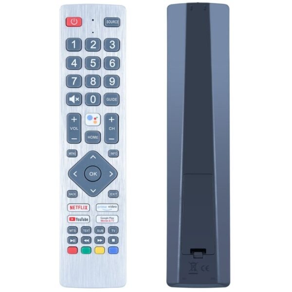 Televizoriaus SHARP pultelis. DR-0298 BT SILVER NTFLX5.0 PLAYMOVIES&TV VOICE Televizorių , vartų oro valdymo pulteliai ir kt dalys