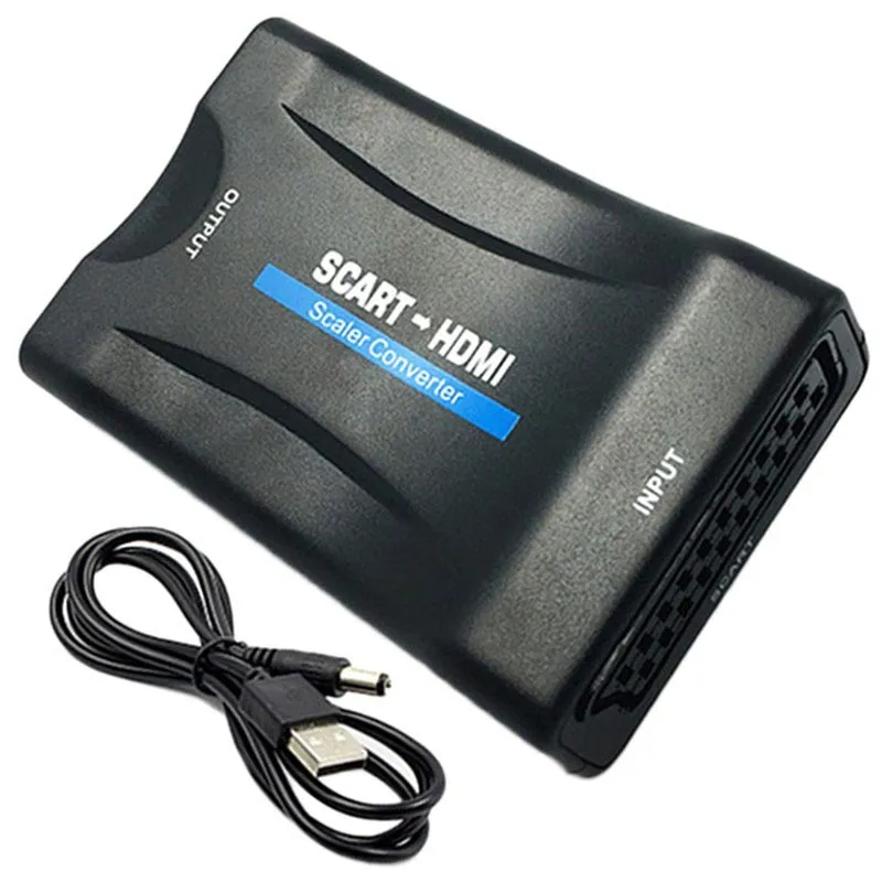 SCART TO HDMI CONVERTER Kompiuterių, planšečių, žaidimo konsolių, echolotų (iPad, Tab) dalys Wi-Fi adapteriai