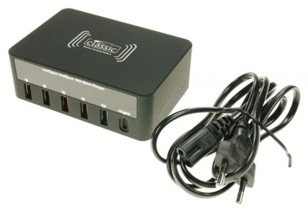 100W MULTIPORT USB-CHARGER M. USB-A, USB-C PD, QUICKCHARGE, QI-CHARGE Kompiuterių, planšečių, žaidimo konsolių, echolotų (iPad, Tab) dalys Wi-Fi adapteriai