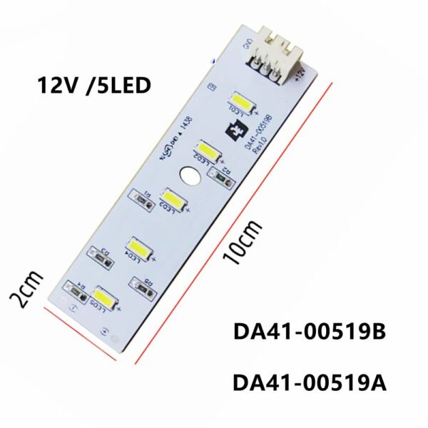 Šaldytuvo SAMSUNG led lempa. PBA-LED LAMP;GUGGENHEIM-PJT,F-ROOM,FR-4 Elektrinių viryklių, mikrobangų krosnelių ir šaldytuvų lemputės gaubteliai LED-Foninio apšvietimo juostos ir kt