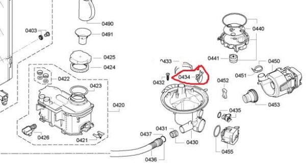 Indaplovės BOSCH/SIEMENS pompos pertvara.LID DRAIN PUMP COVER Indaplovės ratukai, grotelės ir laikikliai indų krepšiai