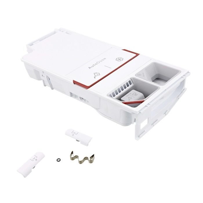 Skalbimo mašinos ELECTROLUX / AEG stalčius. DETERGENT CONTAINER, COMPLETE, R Skalbimo mašinų antivibraciniai padai įmontavimo rėmai ir kitos dalys