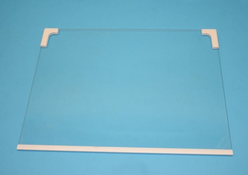Šaldytuvo HISENSE/GORENJE,CANDY/HOOVER,MIDEA vidurinė,viršutinė lentyna,415x300mm,orig. Buitinių šaldytuvų laikikliai, stalčiai, lentynos ir kitos plastmasinės detalės
