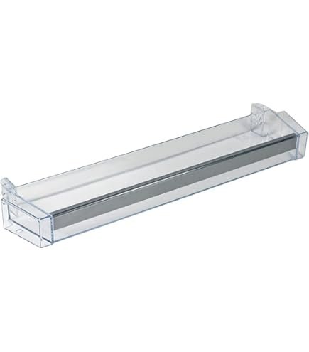Šaldytuvo BOSCH/SIEMENS vidurinė durų lentyna,422x105x40mm,1vnt ,orig. Buitinių šaldytuvų laikikliai, stalčiai, lentynos ir kitos plastmasinės detalės