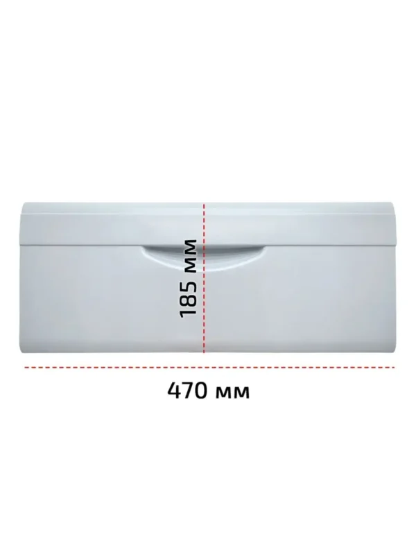 Šaldytuvo ATLANT, MINSK šaldiklio atverčiama priekinė sienelė,185x470mm, balta ir skaidri - Image 2