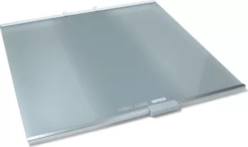 Šaldytuvo LG stiklinė lentyna su laikikliais,495x475mm,orig. Buitinių šaldytuvų laikikliai, stalčiai, lentynos ir kitos plastmasinės detalės
