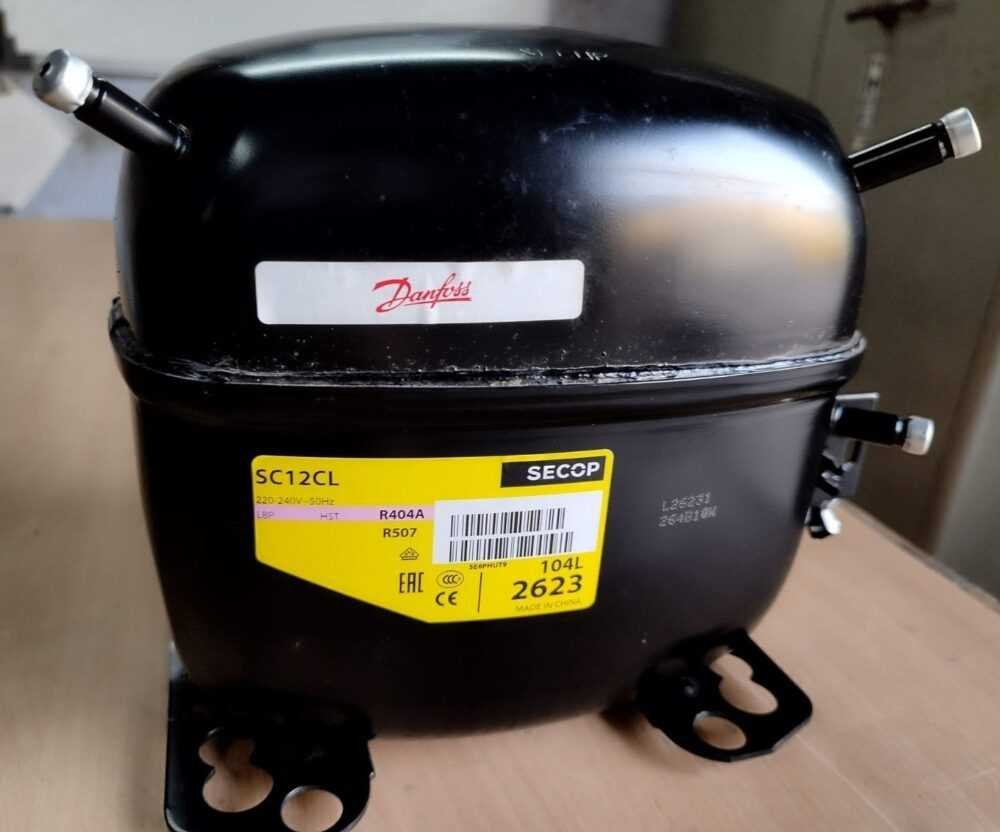 Danfoss SC12CL, LBP/MBP – R404A, R507, 220-140v/1/50Hz, LRA, (prie -23.3 laipsn. C 541 W) (-45 C iki -5 C), šaldiklinis Pramoninių šaldytuvų virtuvinės kondicionierių įrangos ir kitų įrenginių dalys