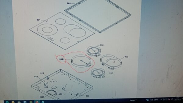 Elektrinės viryklės AEG,ELEKTROLIUX kaitvietė - Image 3