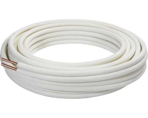 Dvigubas varinis vamzdelis su izoliacija 6mm – 12mm, (1/4” + 1/2”), (kaina už 1m) Šaldytuvų kapiliariniai vamzdeliai, variniai vamzdeliai ir jų izoliacijos