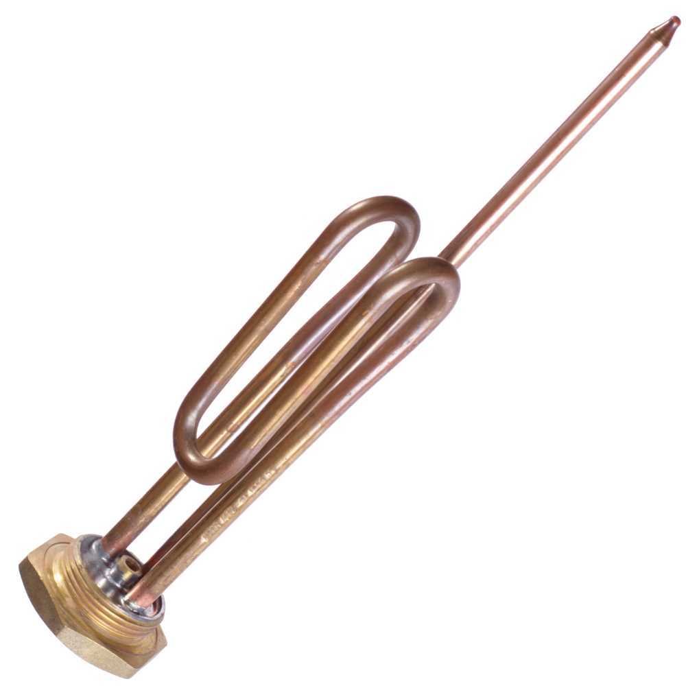 Boilerio kaitinimo elementas 2000W, ilgis-290 mm, su termoreguliatoriaus lizdu; sriegis – 1 1/4 Šildymo technikos dalys