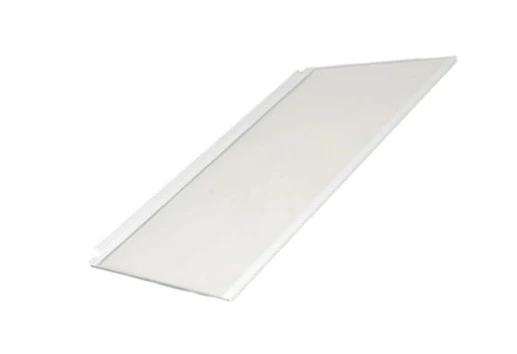 Šaldytuvo AEG, ELECTROLUX, ZANUSSI, IKEA, ZANKER stiklinė lentyna su plastikiniais laikikliais, 458,5x286mm, orig. Buitinių šaldytuvų laikikliai, stalčiai, lentynos ir kitos plastmasinės detalės