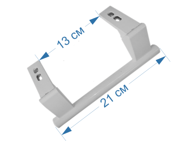Rankena šaldytuvui Liebherr, atstumas tarp tvirtinimų - 153mm, visas ilgis - 208mm (komplekte 2 vnt.)