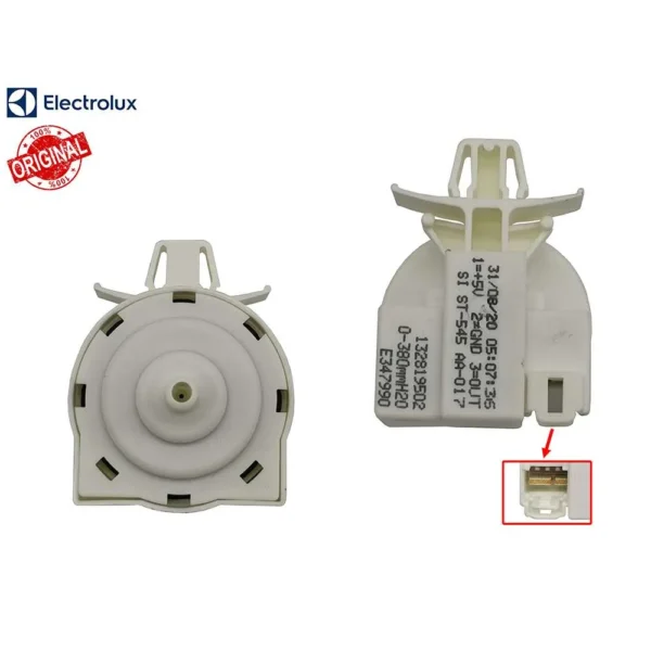 Slėgio daviklis skalbimo mašinai, indaplovei, AEG, ELECTROLUX, TYPE: 7640. 5V. TA 85°C - Image 3