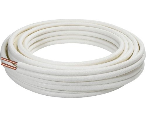 Dvigubas varinis vamzdelis su izoliacija 6mm – 10mm, (1/4” + 3/8”), (kaina už 1m) Šaldytuvų kapiliariniai vamzdeliai, variniai vamzdeliai ir jų izoliacijos