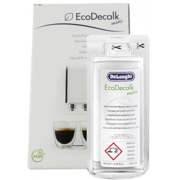 DELONGHI Ecodecalk Mini 1x100ml natūralus (antikalkinis) valymo skystis kavos aparatams