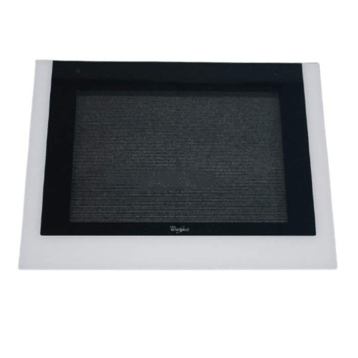 Orkaitės WHIRLPOOL išorinis durų stiklas 595x455mm Orkaičių durų stiklai ,kaitlenčių stiklokeramikiniai paviršiai