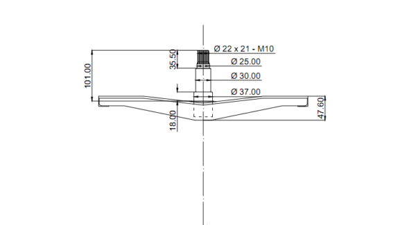 Skalbimo mašinos LG kryžmė .Guoliai 6205, 6206,ašis 10cm, 37x66x9,5/12 riebokšlis,užsakomi atskirai orig. kokybė - Image 5