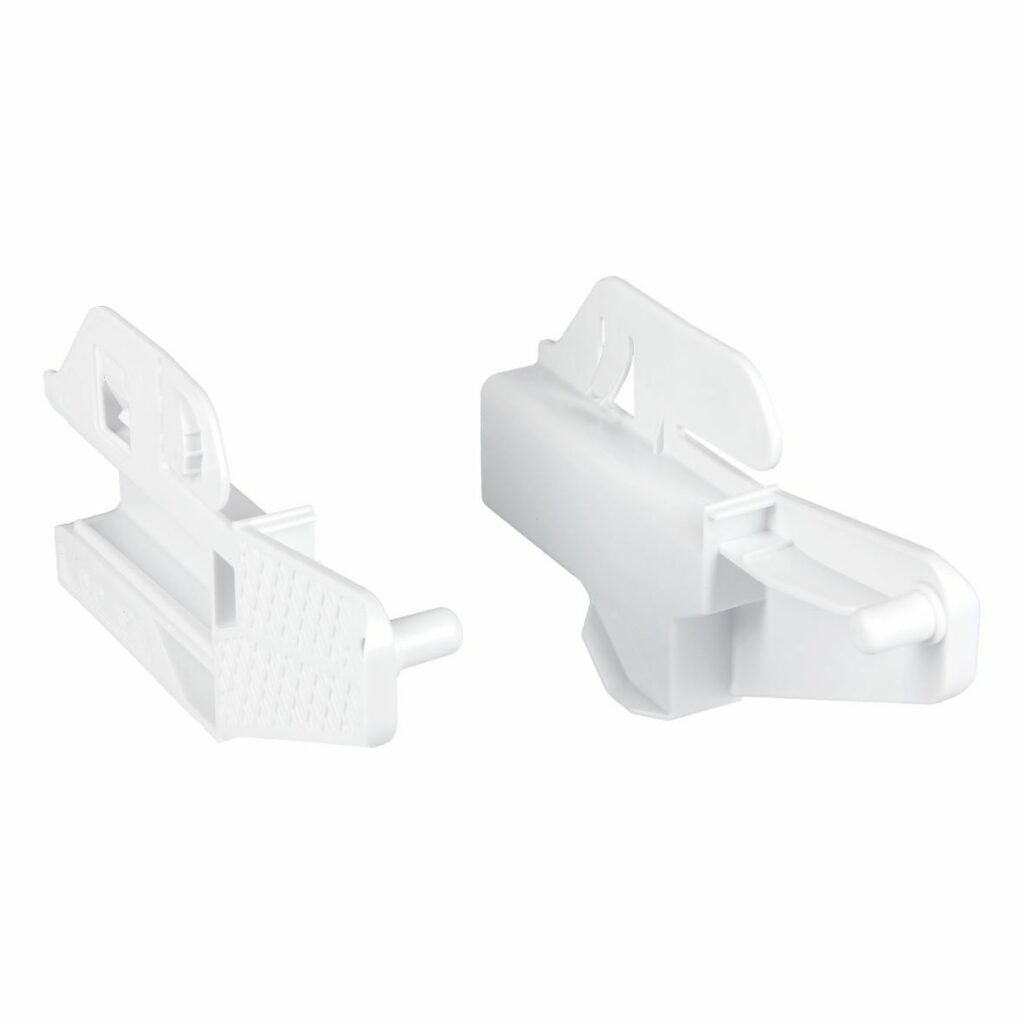 Šaldytuvo BOSCH / SIEMENS šaldiklio durelių laikikliai kompl  2 vnt ,20mm ,135mm ,68mm,orig. Buitinių šaldytuvų laikikliai, stalčiai, lentynos ir kitos plastmasinės detalės