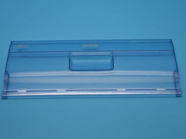 Šaldytuvo GORENJE šaldiklio stalčiaus priekinė / priekinė atverčiama sienelė 475x195mm, orig.