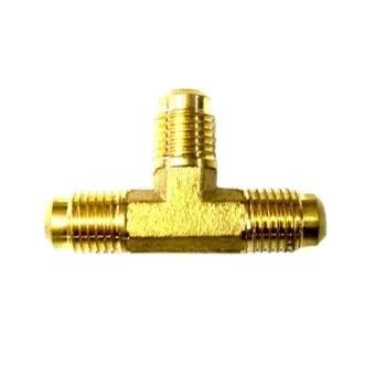 Perėjimas trišakis 90°C, T – 1/4″ SAE x 1/4″ SAE x 1/4″ NPT – vidinė kiaurymė Šaldytuvų movos, adapteriai, veržlės ir sujungimai