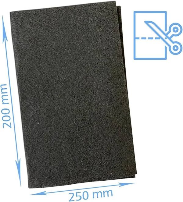Dulkiu siurblio SIEMENS ,BOCH,MIELE,AEG,HOOVER ir kt universalus variklio filtras 200X250MM